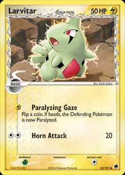 2006 Dragon Frontiers Larvitar δ #52 card