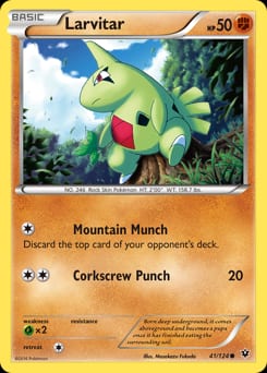 2016 Fates Collide Larvitar #41 card