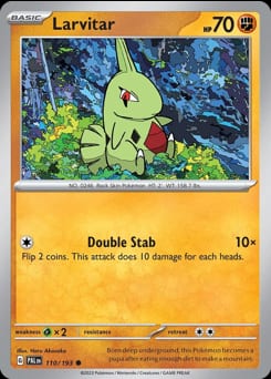 2023 Paldea Evolved Larvitar #110 card