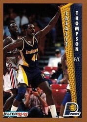 1992-93 Fleer Base Set LaSalle Thompson #95 card