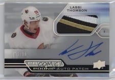 2021-22 Upper Deck Premier Horizontal Acetate Rookie Autograph Patch Lassi Thomson #AHR-LT card