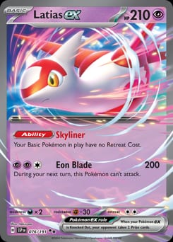 Surging Sparks Latias ex #76 card