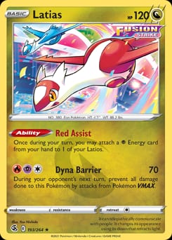 Fusion Strike Latias #193 card