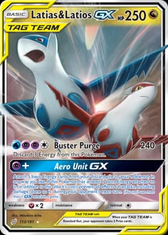 2019 Team Up Latias & Latios-GX #113 card