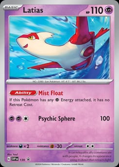Scarlet & Violet Black Star Promos Latias #139 card