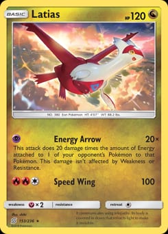 Unified Minds Latias #153 card