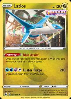 Fusion Strike Latios #194 card