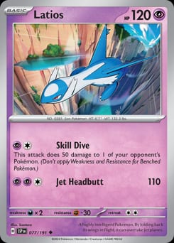 2024 Surging Sparks Latios #77 card