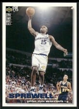 1995-96 Collector's Choice Base Set Latrell Sprewell #229 card