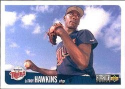 1996 Collector's Choice Base Set LaTroy Hawkins #198 card
