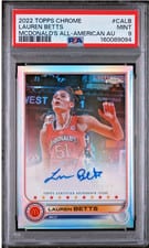 2022 Topps Chrome McDonald's All American Topps Chrome Autographs Lauren Betts #CA-LB card