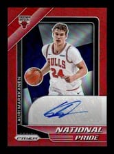 2020-21 Panini Chronicles National Pride Signatures Lauri Markkanen #NPS-LMK card