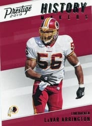 2019 Panini Prestige History Makers LaVar Arrington #HM-LA card