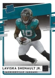 2020 Panini Chronicles Clearly Donruss Rated Rookies Laviska Shenault Jr #RR-LS card