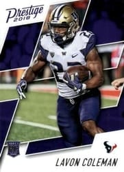 2018 Panini Prestige Base Set Lavon Coleman #216 card