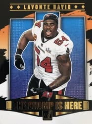2021 Donruss The Champ Is Here Lavonte David #CIH-15 card