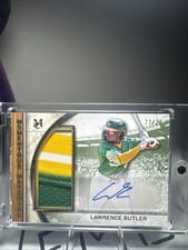 2025 Topps Museum Collection Momentous Material Jumbo Patch Autographs Lawrence Butler #MMJPA-LB card