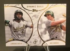 2025 Topps Dynamic Duals Base Set Lawrence Butler / Jose Canseco #35 card
