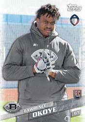 2019 Topps AAF Base Set Lawrence Okoye #15 card