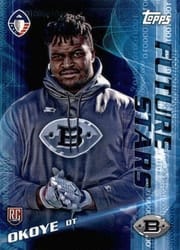 2019 Topps AAF Future Stars Lawrence Okoye #FS-9 card