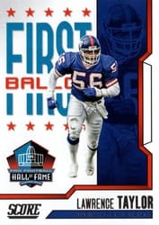 2023 Score First Ballot Lawrence Taylor #5 card