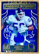 2023 Donruss Passing the Torch Jersey Relics Lawrence Taylor / Dexter Lawrence #PTT-20 card