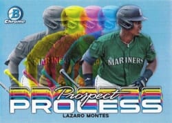 2023 Bowman Chrome Prospect Process Lazaro Montes #PRP-15 card