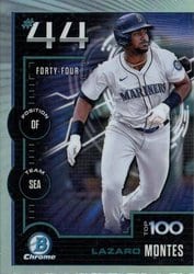2025 Bowman Bowman Scouts Top 100 Lazaro Montes #BTP-44 card