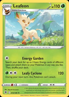 2022 Astral Radiance Leafeon #13 card