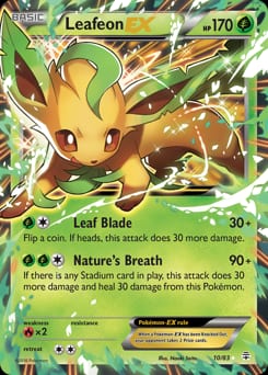 2016 Generations Leafeon-EX #10 card