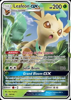 SM Black Star Promos Leafeon-GX #SM146 card
