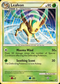 2010 HS—Undaunted Leafeon #17 card