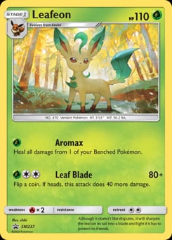 2017 SM Black Star Promos Leafeon #SM237 card