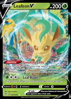 Evolving Skies Leafeon V #7 card