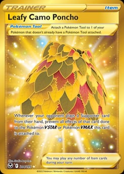 2022 Silver Tempest Leafy Camo Poncho #214 card