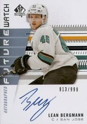 2019-20 SP Authentic Base Set Lean Bergmann #208 card