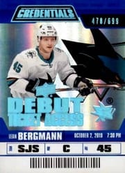 2019-20 Upper Deck Credentials Base Set Lean Bergmann #117 card