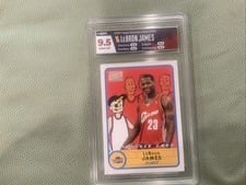 LeBron James 2003 Bazooka card