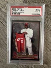2003 Topps LeBron James Black #221 card