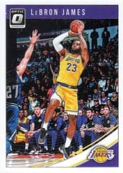 2018-19 Donruss Optic Base Set LeBron James #94 card