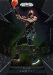 2018-19 Panini Prizm Fireworks LeBron James #19 card