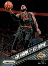 2018-19 Panini Prizm Go Hard or Go Home LeBron James #2 card