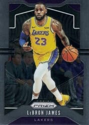 2019-20 Panini Prizm Base Set LeBron James #129 card
