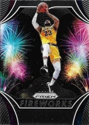 2019-20 Panini Prizm Fireworks LeBron James #2 card