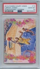 2019 Panini Court Kings Points in the Paint LeBron James #13 card