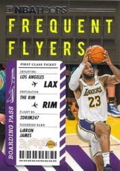2020-21 Hoops Frequent Flyers LeBron James #3 card
