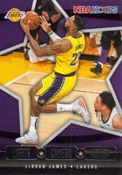 2020-21 Hoops Lights Camera Action LeBron James #22 card