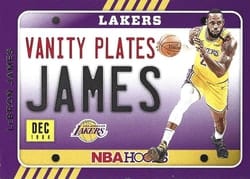 2020-21 Hoops Vanity Plates LeBron James #3 card