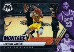 2020-21 Panini Mosaic Montage LeBron James #17 card