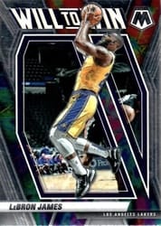 2020-21 Panini Mosaic Will to Win LeBron James #10 card